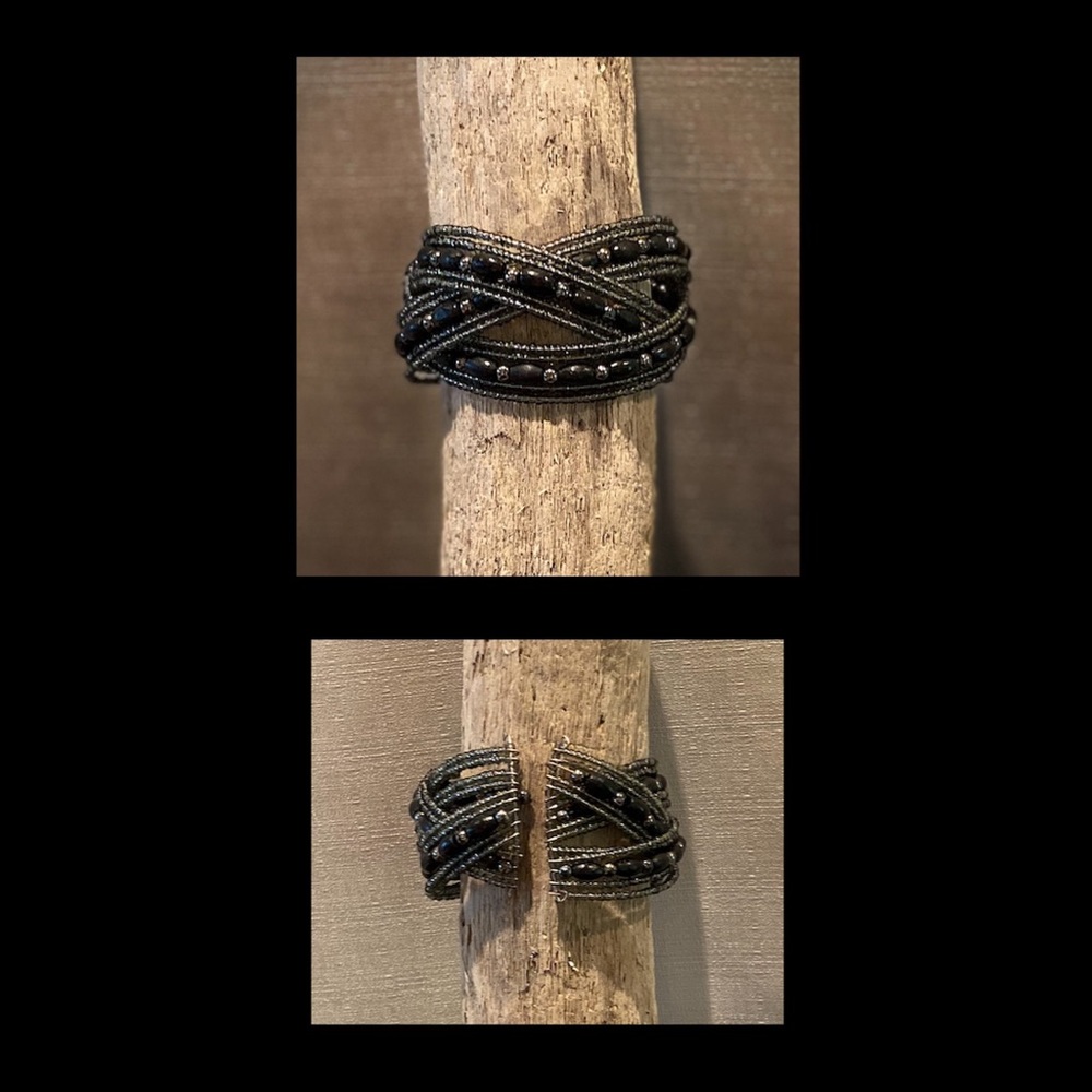 Wire Wrap Cuff Bracelet